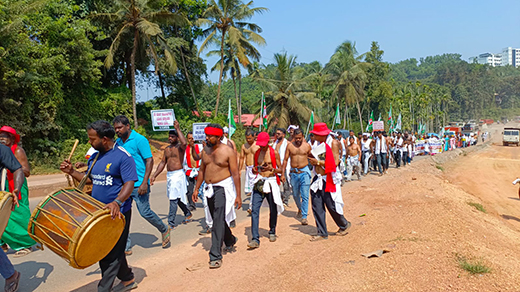 Main News Semi-nude protest march